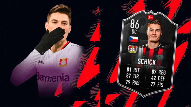 Patrick Schick a reçu sa carte de joueur du mois en FIFA 22