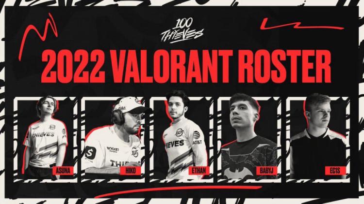 100 Thieves ont révélé une liste mise à jour