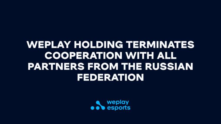 WePlay Holding résilie tous les accords avec des partenaires de Russie