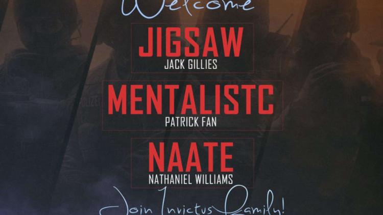 naate, Jigsaw et MentalistC ont rejoint Invictus Gaming