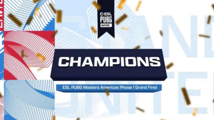 eUnited est devenu le gagnant ESL PUBG Masters  : Americas Phase 1