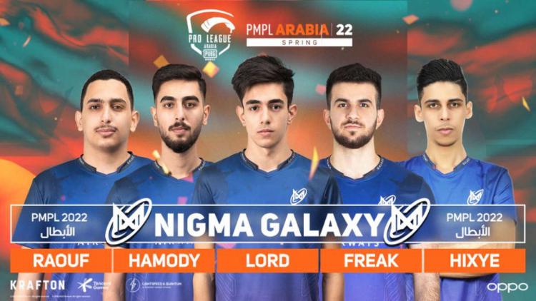 Nigma Galaxy est devenu le champion PUBG Mobile Pro League - Arabia Spring 2022