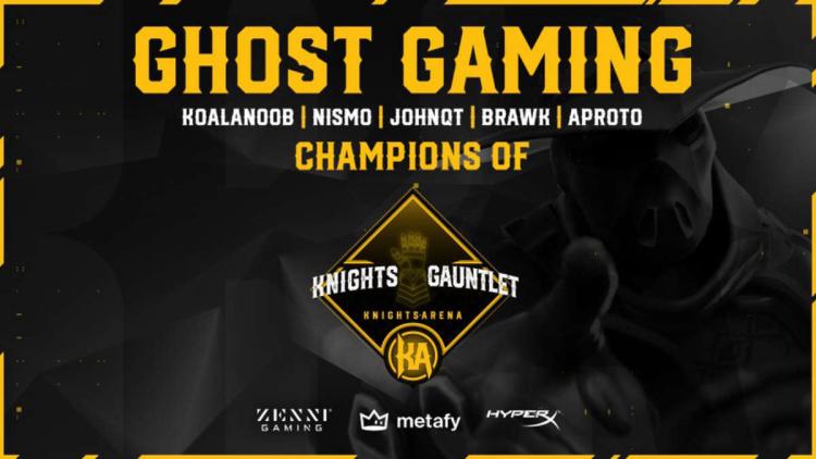 Ghost Gaming est devenu le gagnant de Knights Arena Monthly Gauntlet 2022 : March