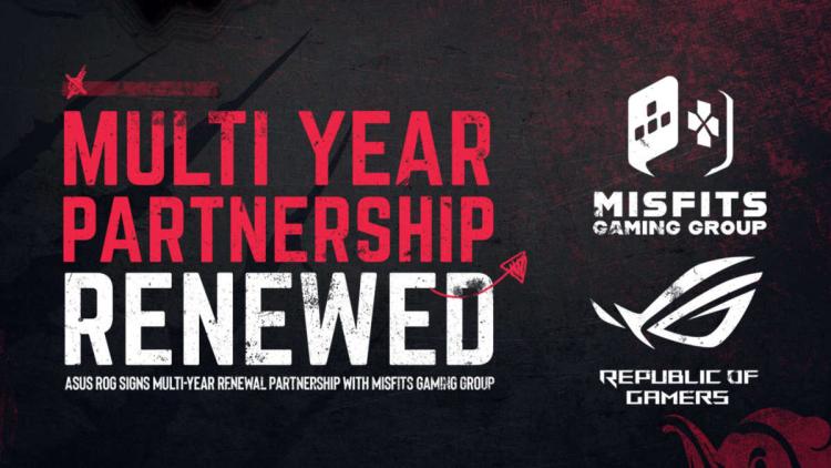 Misfits Gaming Group renouvelle son partenariat avec Republic of Gamers