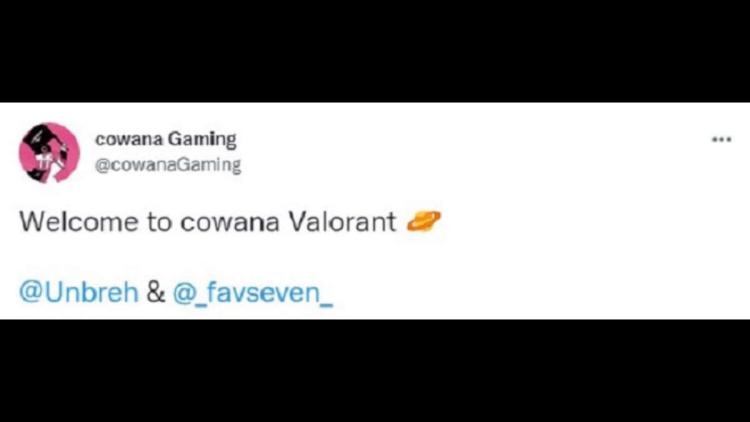 Cowana Gaming a signé deux joueurs le Valorant