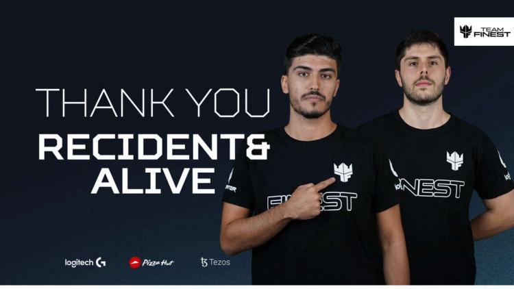 RECIDENT et ALIVE ont quitté Team Finest