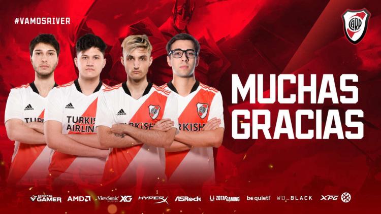 La composition de l'équipe River Plate Gaming a laissé plusieurs joueurs