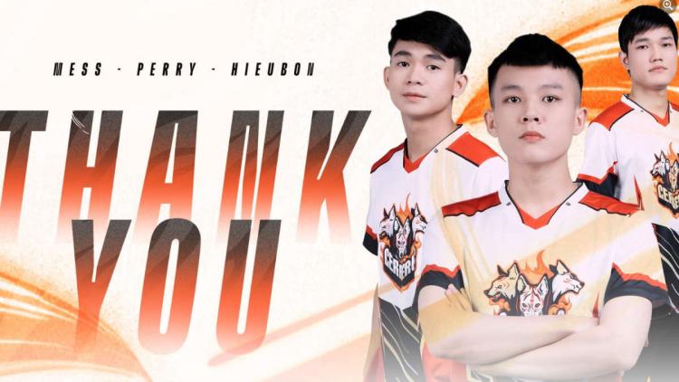 HieuBon, Mess et PerrY ont quitté CERBERUS Esports