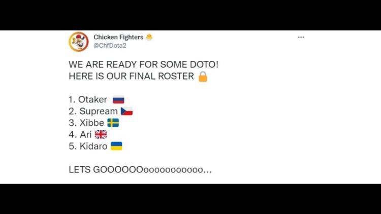 Chicken Fighters a complété la liste de Dota 2