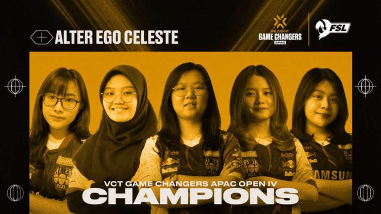 Alter Ego Celeste est devenu le gagnant de VCT 2022 : Game Changers APAC Open 4