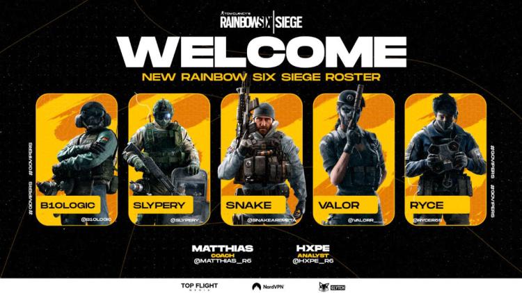 Vipers a signé la liste de Rainbow Six