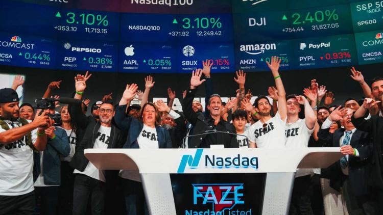 FaZe Clan est officiellement coté à la bourse NASDAQ sous le symbole " FAZE "