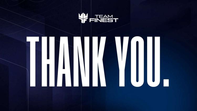 Team Finest quitte l'esport et ferme ses listes