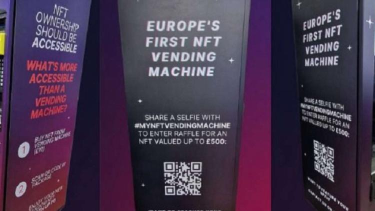 MyNFT Installer un distributeur automatique à Londres NFT