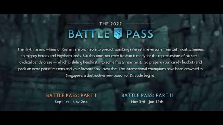 Dans Dota 2, la deuxième partie est sortie Battle Pass