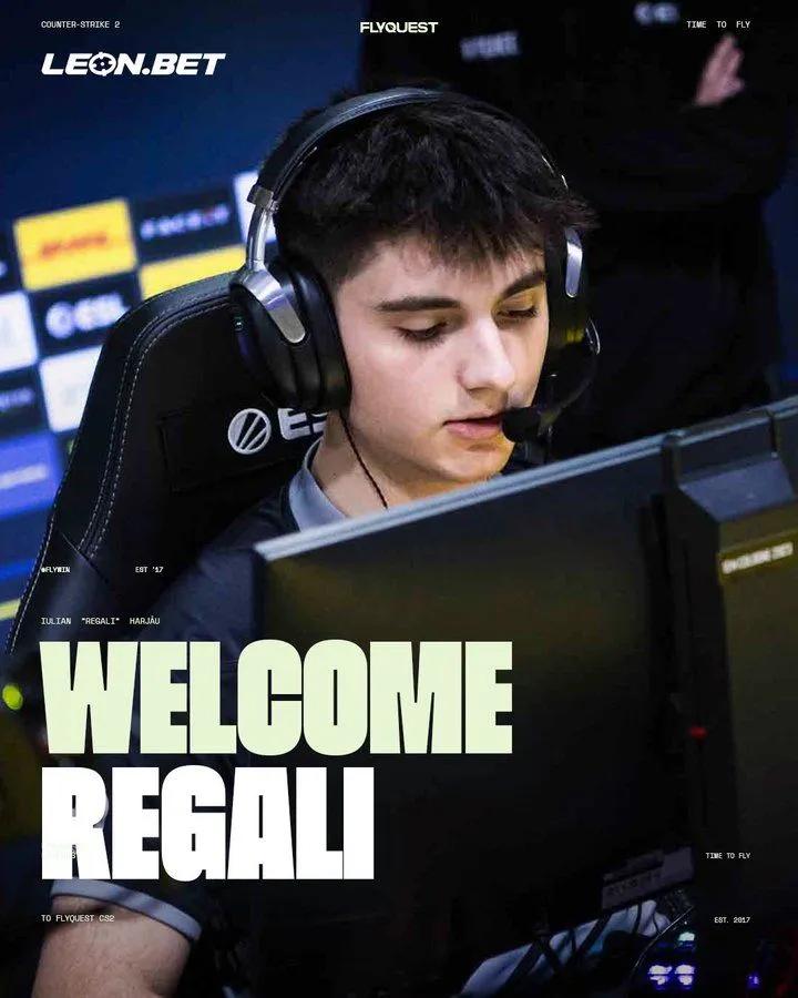 FlyQuest signe Sniper Regali dans son équipe CS2, remplaçant aliStair