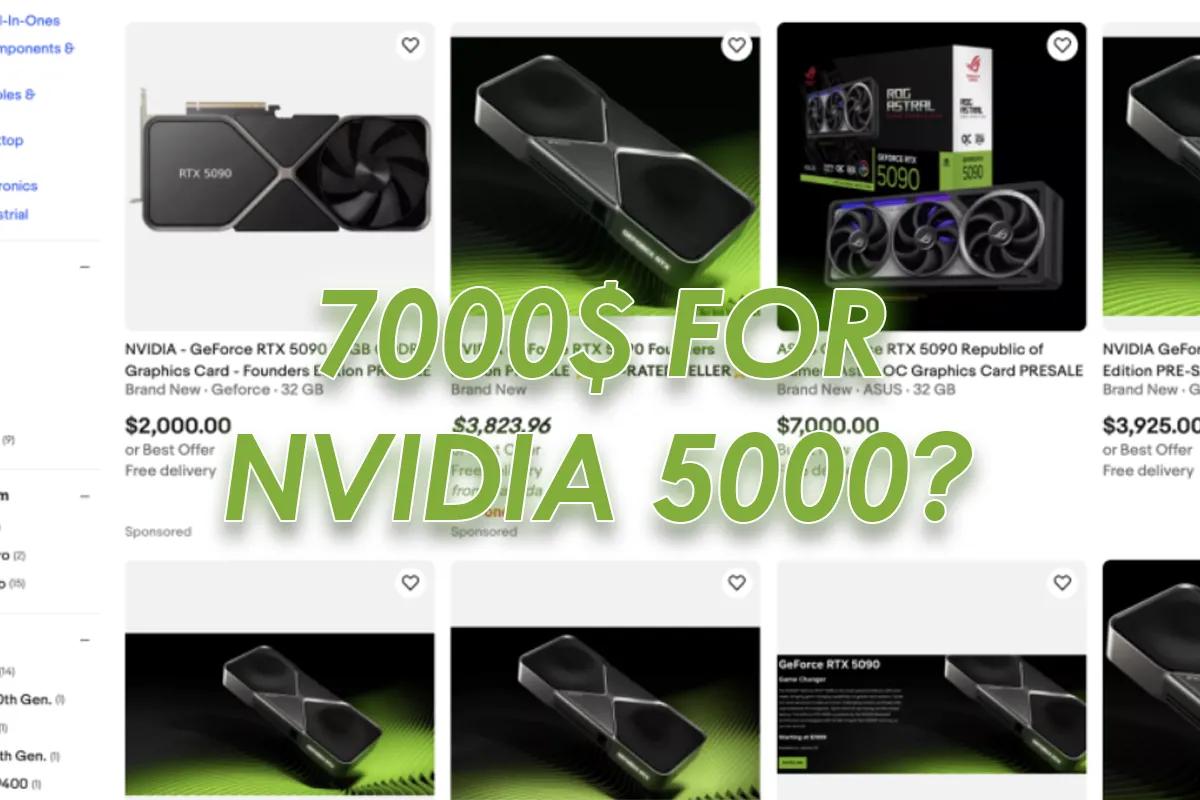 GeForce RTX 5090 sur eBay pour jusqu'à 7 000 $ avant le lancement