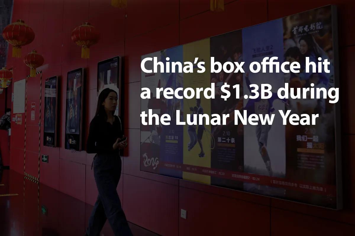 Le box-office chinois du Nouvel An lunaire atteint le chiffre record de 1,3 milliard de dollars