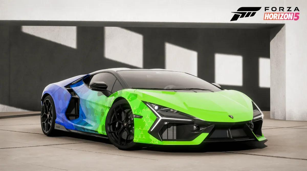 La Lamborghini Revuelto reçoit une livrée unique pour célébrer le lancement de Forza Horizon 5 sur PlayStation 5