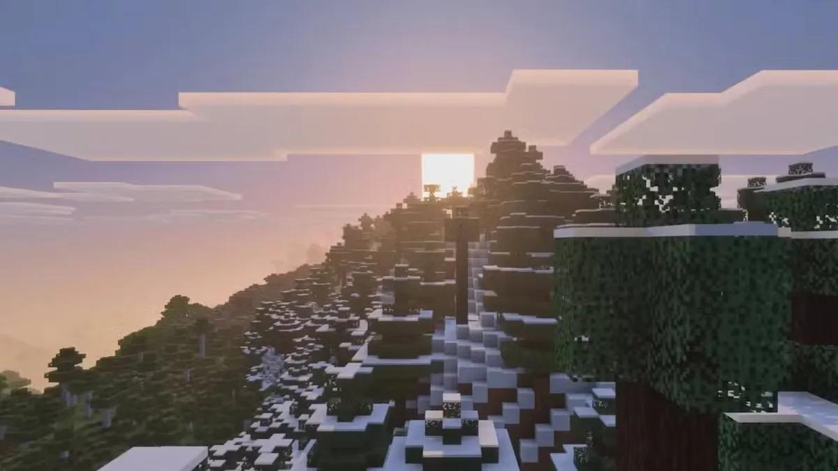 La mise à jour des visuels vibrants de Minecraft apporte de superbes améliorations au niveau du brouillard, de l'éclairage et des couleurs.