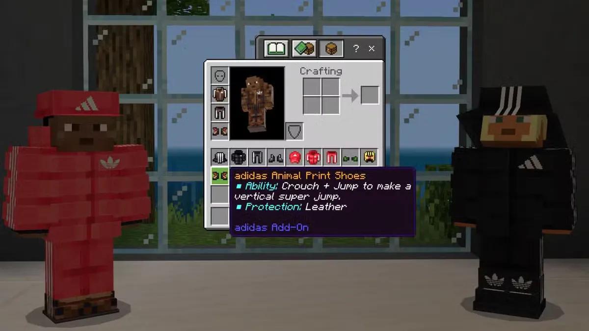 Minecraft x Adidas : DLC gratuit et équipement du monde réel désormais disponibles