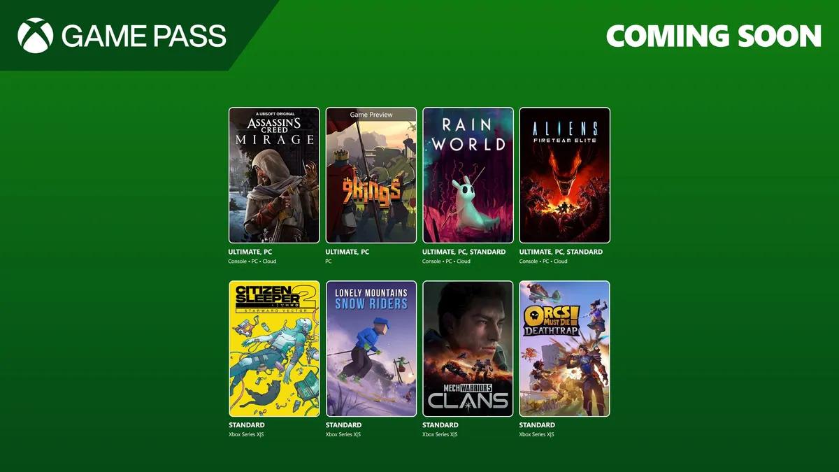 Microsoft annonce les premiers jeux du Xbox Game Pass pour août 2025