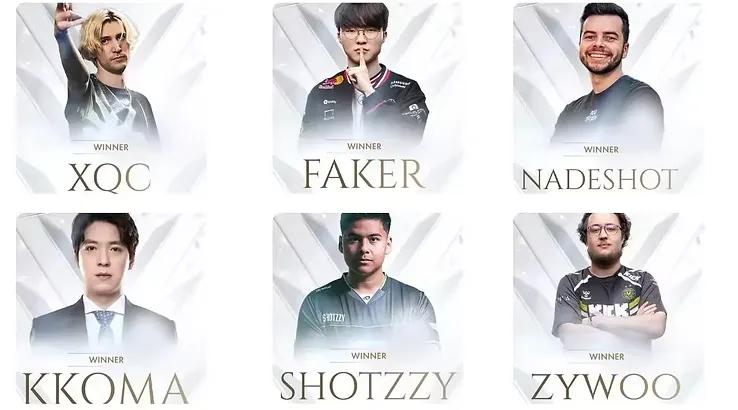 Esports Awards 2025 : Liste complète des gagnants et des nominés