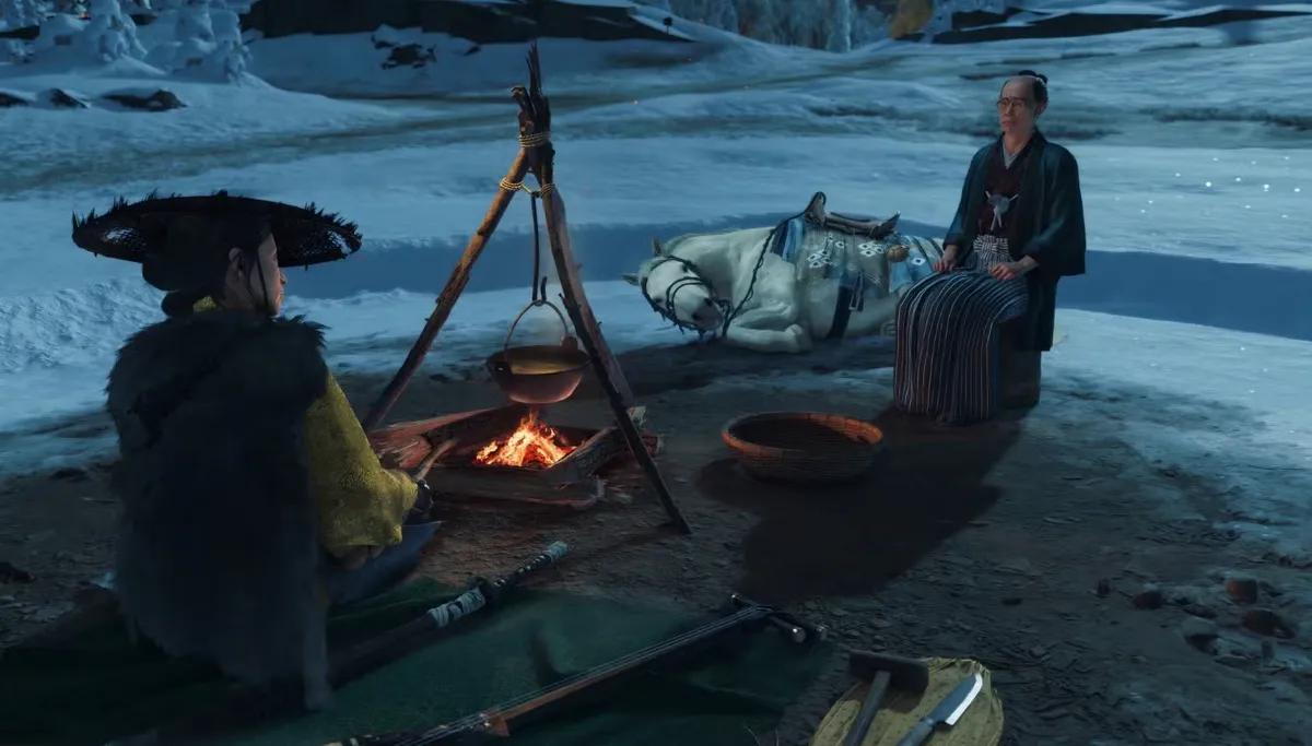 Ghost of Yotei développe les fonctionnalités du système de camping