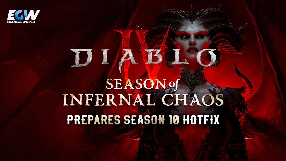 Diablo 4 prépare un correctif pour la saison 10 avec des changements pour Infernal Hordes
