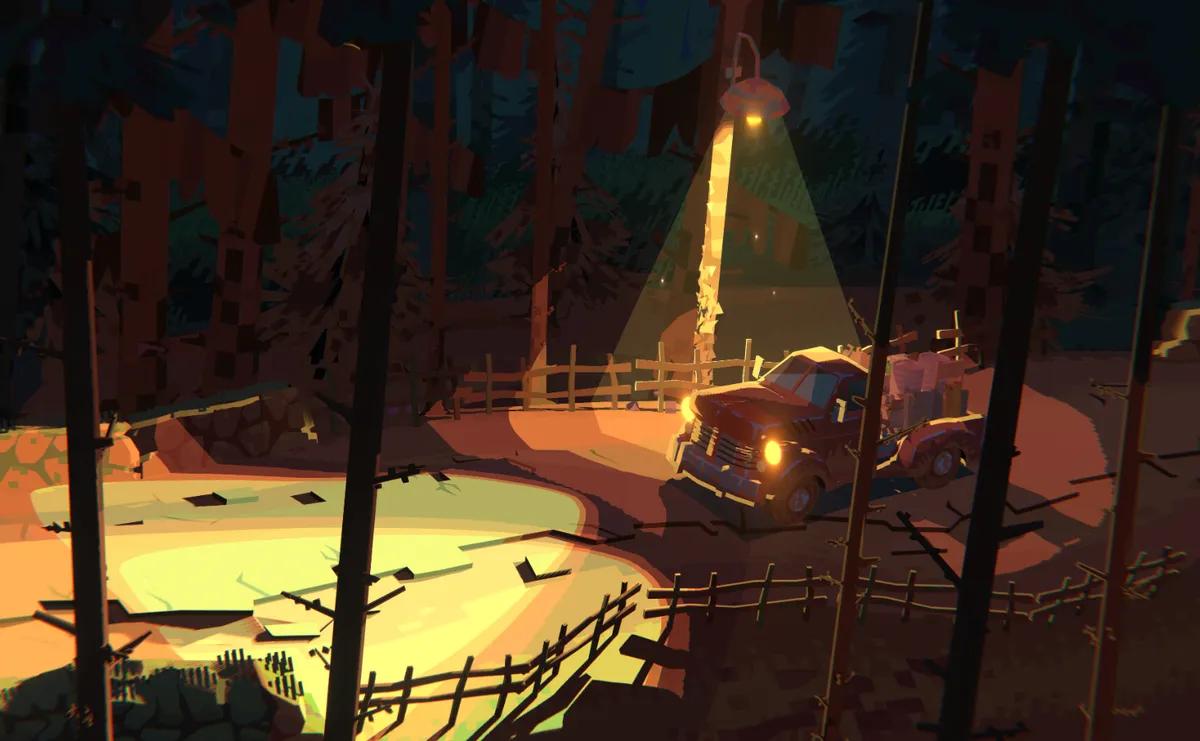 Truckful Demo vous met au volant d'une course de livraison dans une forêt hantée