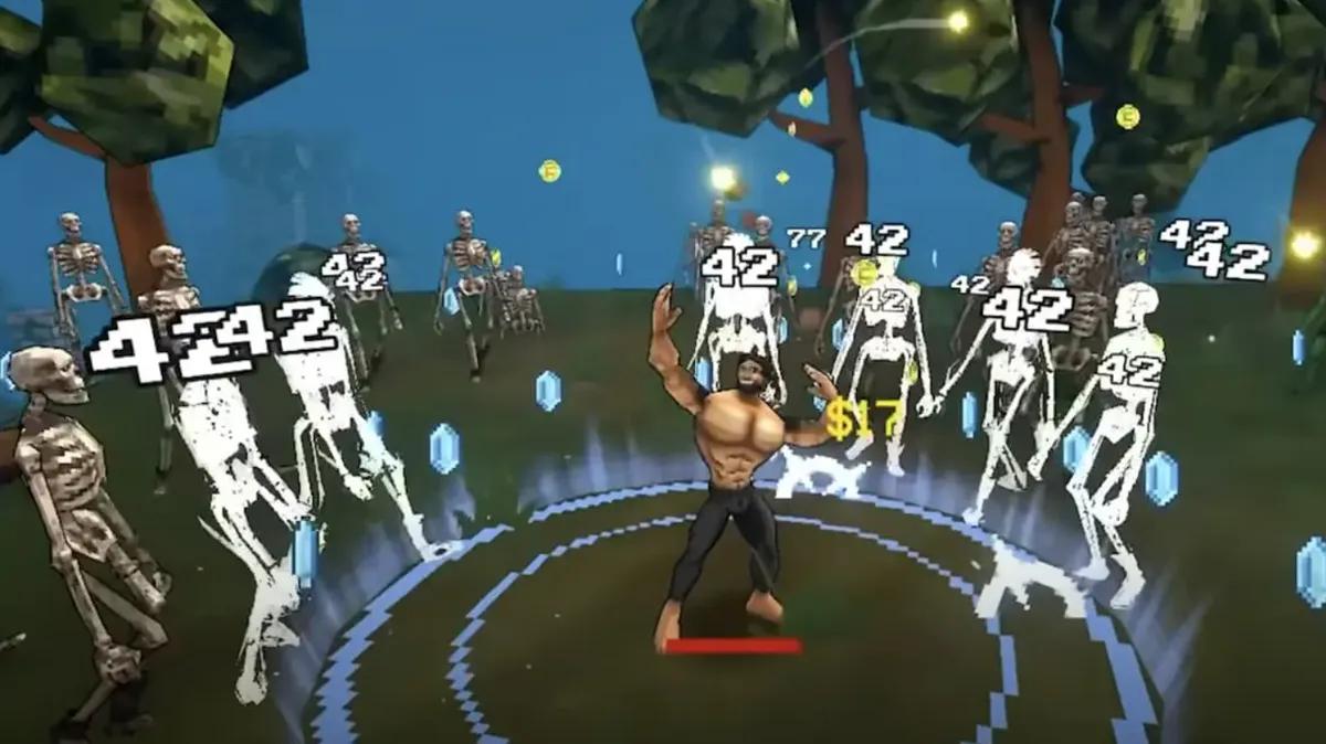 Megabonk : Un Roguelike en 3D rempli d'action rapide et d'humour mégalo