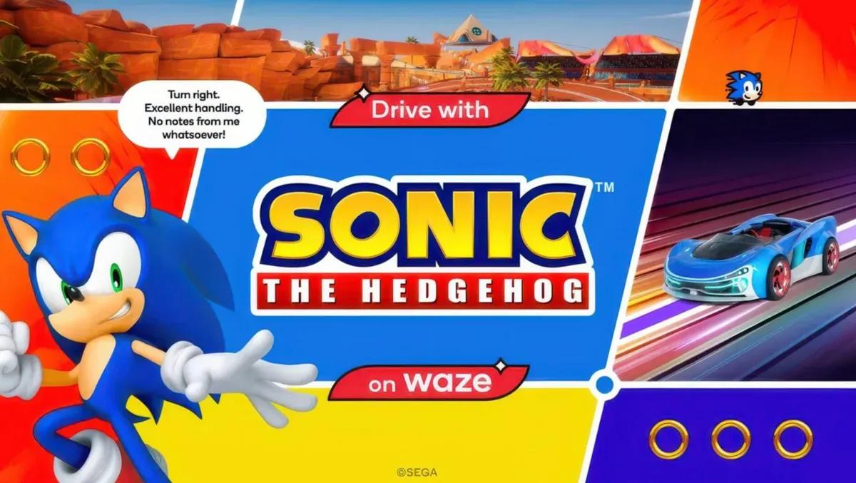 Sonic le Hérisson s'invite sur Waze comme nouveau compagnon de route