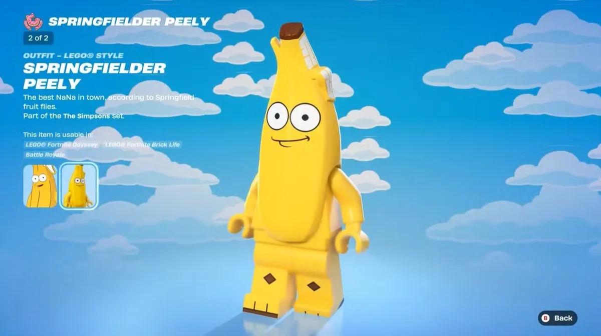 Fortnite x Les Simpson : Comment débloquer le nouveau skin Springfielder Peely