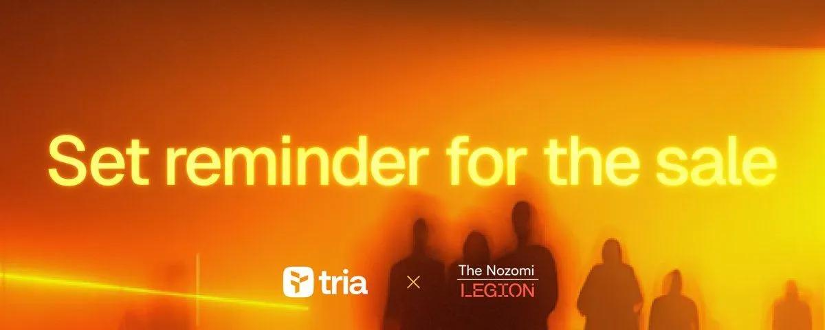 La vente de Tria sur Legion touche à sa fin : Plus de 43 millions de dollars levés avec une sursouscription de 4300%.