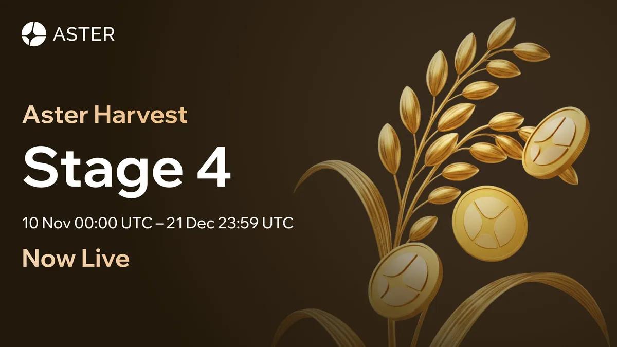 Aster DEX lance la phase 4 du programme Harvest