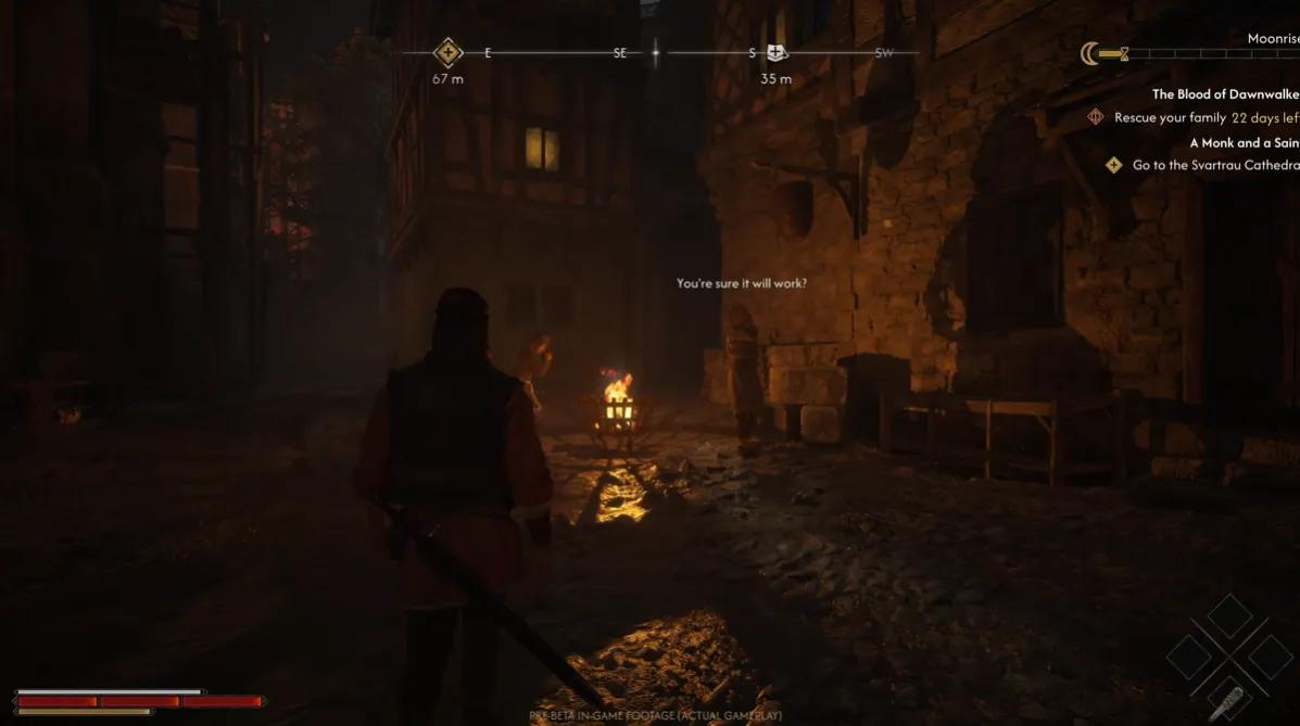 Blood Of Dawnwalker : le gameplay met en avant les voies humaines et vampiriques