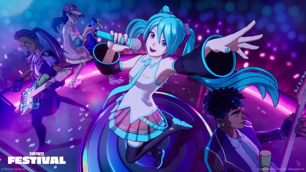 Fortnite confirme la présence d'Hatsune Miku dans l'événement en direct Zero Hour