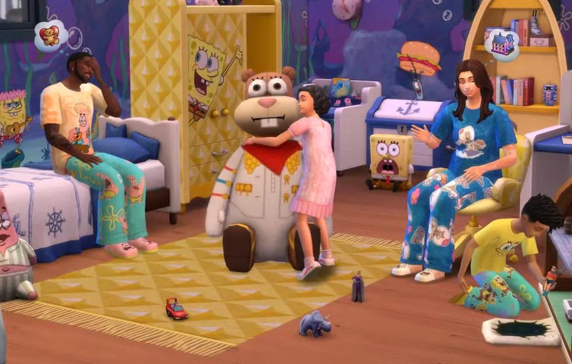 Les Sims 4 accueillent Bob l'éponge avec deux kits et un débat familier