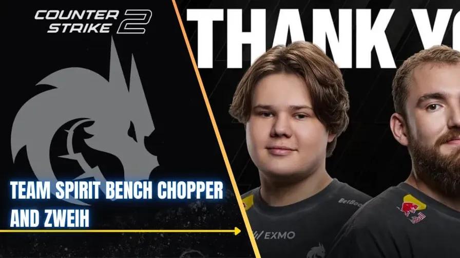 Team Spirit met sur la touche zweih et chopper, promeut zont1x et magixx Retour à la liste principale