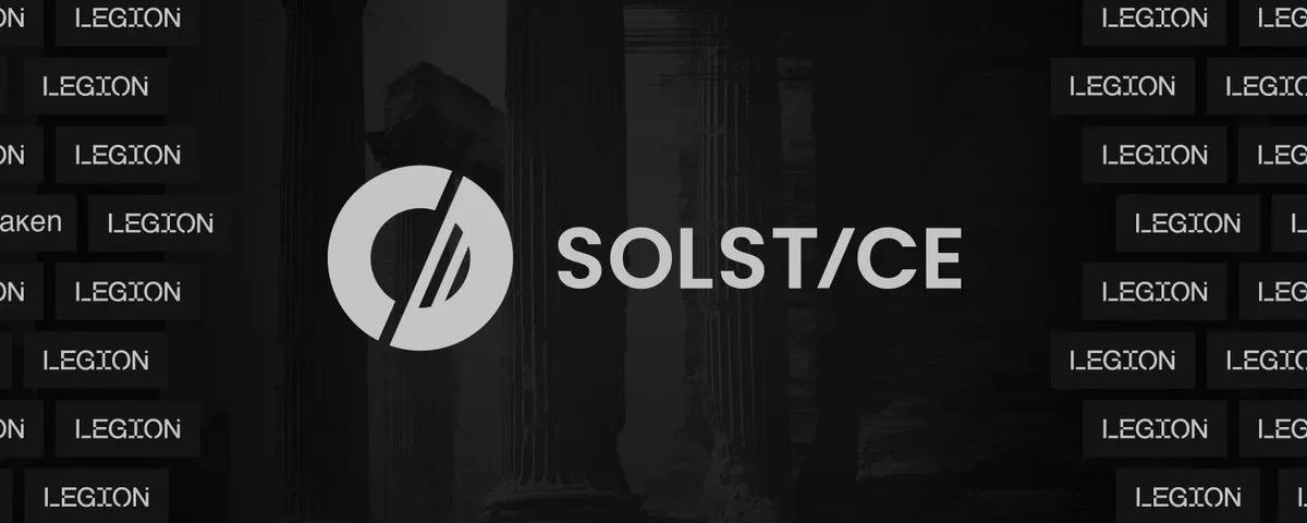 Solstice annonce la vente de jetons $SLX sur la plateforme Legion