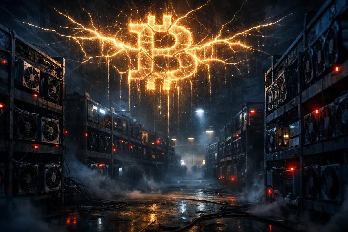 Le Hashrate du Bitcoin chute de 4%, un signal potentiellement haussier pour le prix