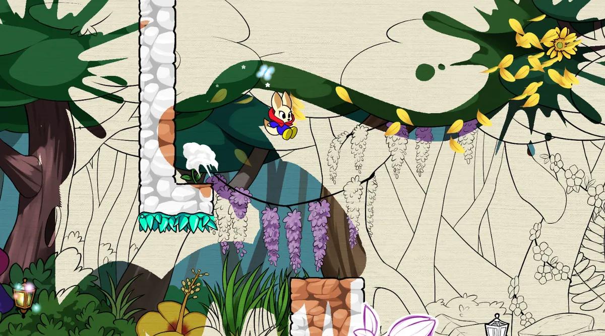 Pigment propose un jeu de plateforme entièrement gratuit sur Steam, sans monétisation.