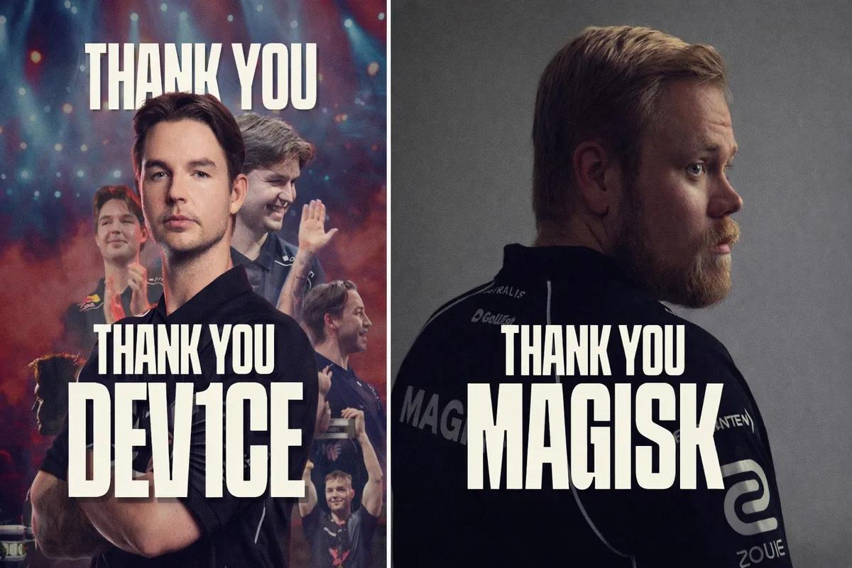 Astralis pourrait opter pour une équipe internationale après les départs de dev1ce et Magisk.