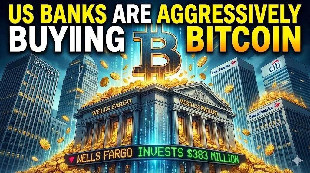 Les banques américaines achètent massivement des bitcoins : Wells Fargo investit 383 millions de dollars