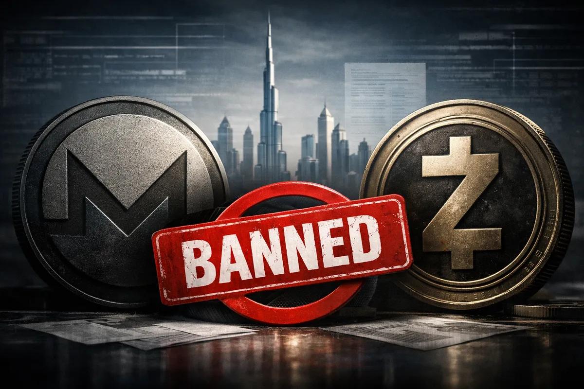Dubaï interdit les jetons de confidentialité : Un nouveau coup dur pour Monero et Zcash dans la régulation des crypto-monnaies