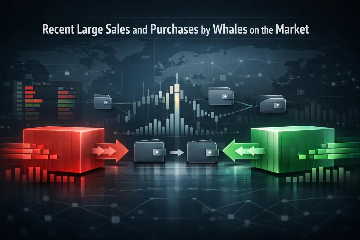 Ventes et achats importants récents effectués par des baleines sur le marché