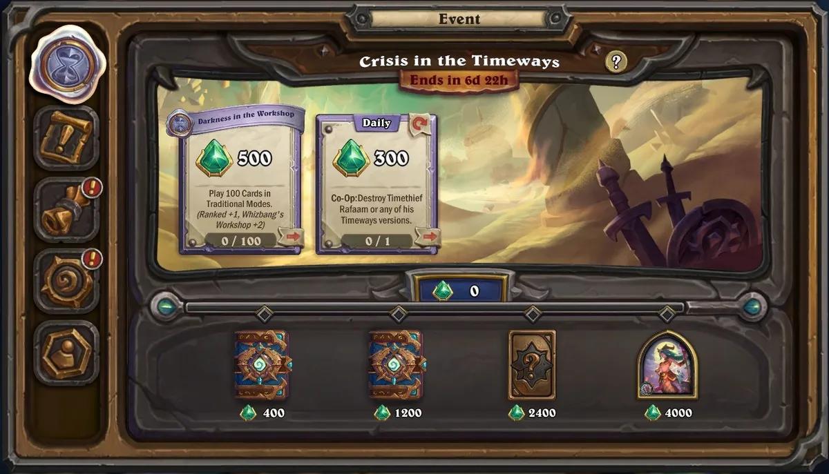 Hearthstone lance l'événement "Crise dans les voies temporelles".