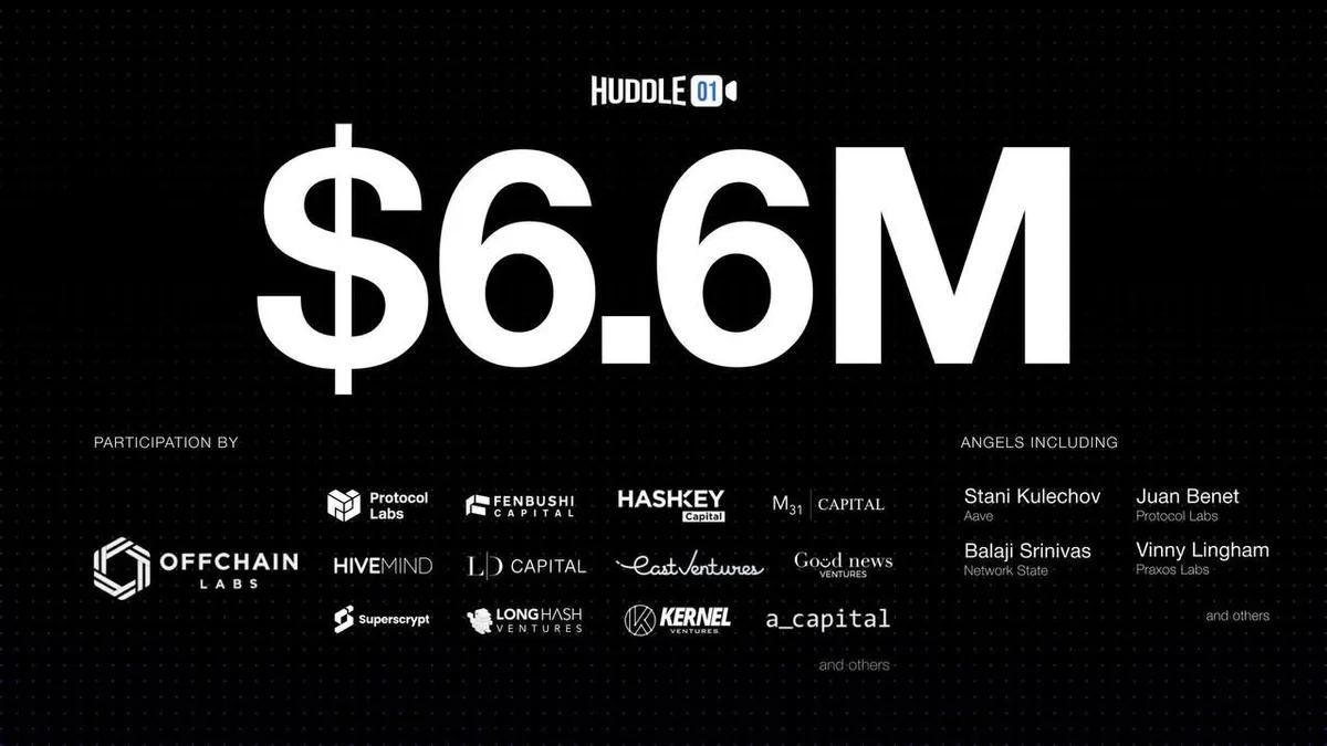 Huddle01 lève 6,6 millions de dollars auprès d'investisseurs de premier plan et lance l'ICO $HUDL