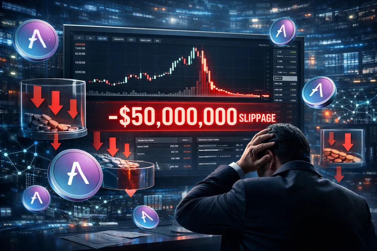 Moins 50 millions de dollars en un clic : Une baleine perd une fortune sur l'achat de $AAVE en raison d'un dérapage extrême