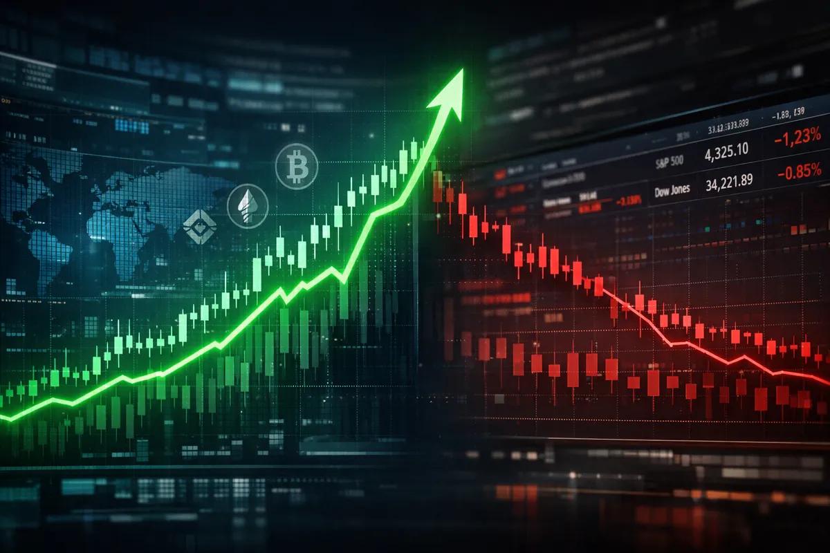 Les crypto-monnaies surpassent le marché boursier américain